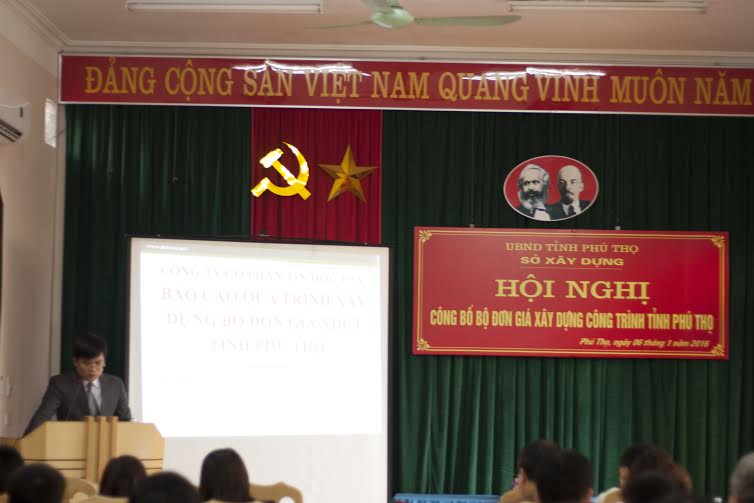 Công bố đơn giá xây dựng công trình tỉnh Phú Thọ năm 2015